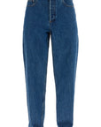 A.P.C. organic cotton indigo blue wide leg jeans