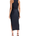 Coperni shiny jersey midi dress in