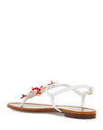 Dolce & Gabbana "nappa flip-flops with coral