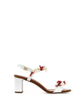 Dolce & Gabbana "nappa sandals with coral embellishments