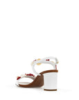 Dolce & Gabbana "nappa sandals with coral embellishments