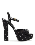 Dolce & Gabbana "keira polka dot satin platform sandals