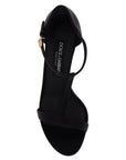 Dolce & Gabbana satin t-bar sandals in