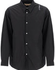 Marni padded overshirt with embroidered logo