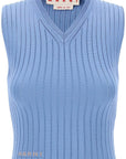 Marni sleeveless ribbed knit top