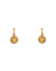 Versace "greek medusa earrings with cr