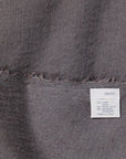 Destin Mud-coloured wool-silk blend scarf