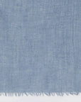 Destin Oxford blue wool-silk blend scarf