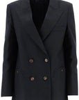 Blaze Milano everynight alcanara double-breasted blazer