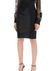 Dolce & Gabbana "mini satin and powernet skirt"