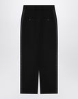 Dolce & Gabbana Dolce&Gabbana Black gabardine wool pencil skirt