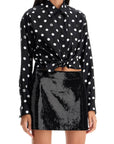 Dolce & Gabbana silk polka dot print blouse