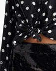 Dolce & Gabbana silk polka dot print blouse