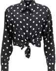 Dolce & Gabbana silk polka dot print blouse