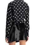 Dolce & Gabbana silk polka dot print blouse