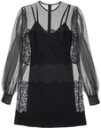 Dolce & Gabbana short organza and lace dress