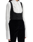 Dolce & Gabbana silk tuxedo vest