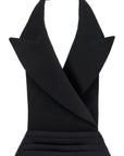 Dolce & Gabbana open-back wool and silk blend vest