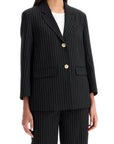 Ganni striped boxy blazer