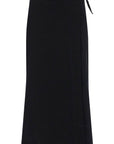 Ganni long wrap skirt with pockets