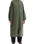 Ganni long tech seersucker trench