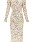 Alessandra Rich floral shirt dress