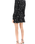 Alessandra Rich mini dress with lace collar