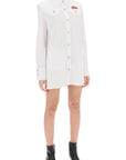 Alessandra Rich logo patch mini dress