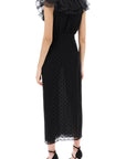 Alessandra Rich 'polka dot midi dress in ge