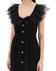 Alessandra Rich 'polka dot midi dress in ge