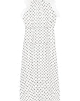 Alessandra Rich sleeveless maxi dress in polka