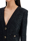 Alessandra Rich midi tweed dress with sequins