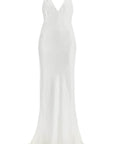 Alessandra Rich long cady slip dress with maxi