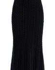 Alessandra Rich "knitted midi skirt with cable knit