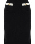 Alessandra Rich 'alpaca midi skirt