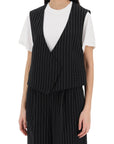 Ami Alexandre Matiussi virgin wool pinstripe waistcoat