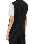 Ami Alexandre Matiussi virgin wool pinstripe waistcoat