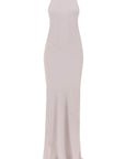 Ami Alexandre Matiussi maxi crepe dress with bias cuts