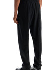 Fear Of God wide leg black cotton and wool pants