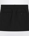 Sportmax Black mini skirt in wool