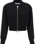 Ami Alexandre Matiussi cropped twill bomber jacket