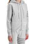 Thom Browne 4-bar hoodie with zipper and