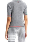 Thom Browne short-sleeved merino wool polo