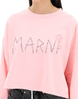 Marni "organic cotton sweatshirt with hand-embroid