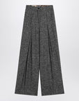 Dolce & Gabbana Dolce&Gabbana Wide dark grey striped trousers