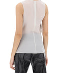 Ami Alexandre Matiussi sleeveless silk top in