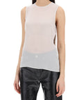 Ami Alexandre Matiussi sleeveless silk top in