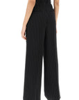 Ami Alexandre Matiussi wide-legged pinstripe trousers with