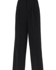 Ami Alexandre Matiussi wide-legged pinstripe trousers with