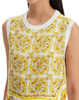 Dolce & Gabbana "silk sleeveless top with mai